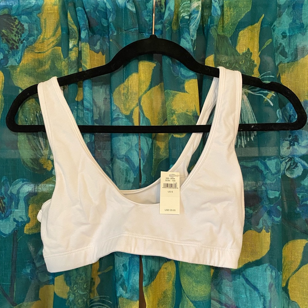 NWT Aerie Cotton Scoopneck Bralette